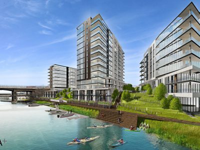 Condo Project Scrapped, River Site For Sale