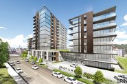 Brady & Water condominium development rendering. Rendering by RINKA.