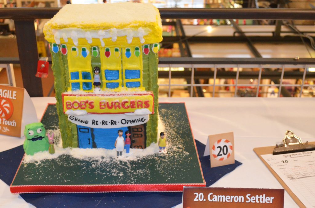 Bob's Burgers gingerbread house by Cameron Settler. Photo by Jack Fennimore.
