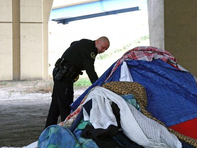 Police Helping Homeless in Encampments