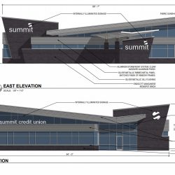 Summit Credit Union Design. Drawing by Strang Inc.