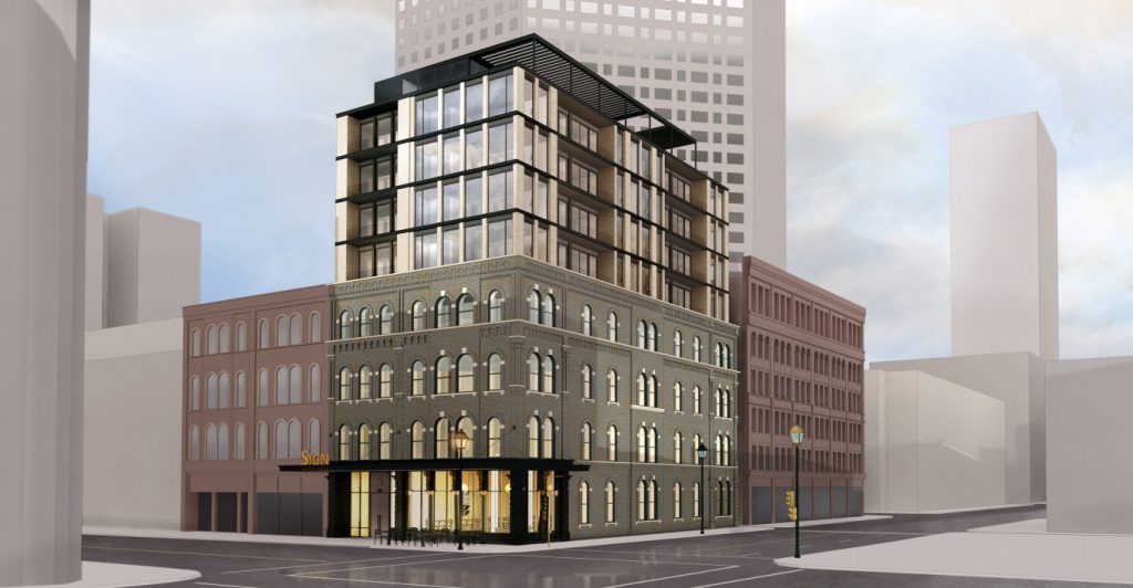 Broadway Hotel. Rendering by Vetter Architects.