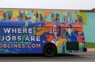Milwaukee County is temporarily funding one JobLine route until August 2019 as advocates work to secure more funding to maintain the service, which buses workers from the urban core to suburban job centers. Photo from MCTS.