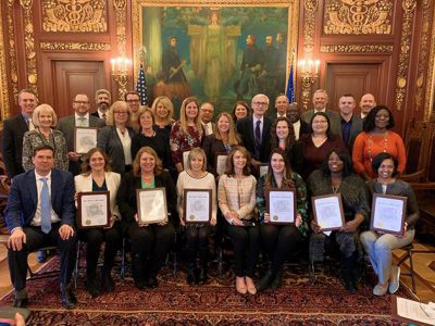 Governor Evers Honors 13 Recipients of 2018 Financial Literacy Award in Capitol Ceremony