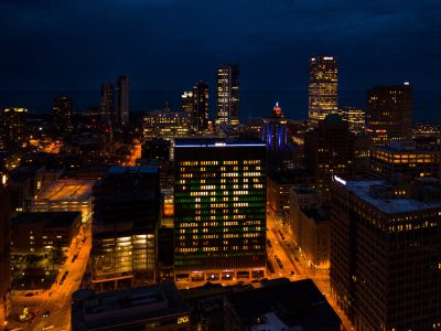 Eyes on Milwaukee: “Fear the Deer” Office Tower Cheers Team