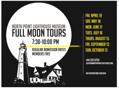 Full Moon Tours Begin April 19, 2019 at North Point Lighthouse