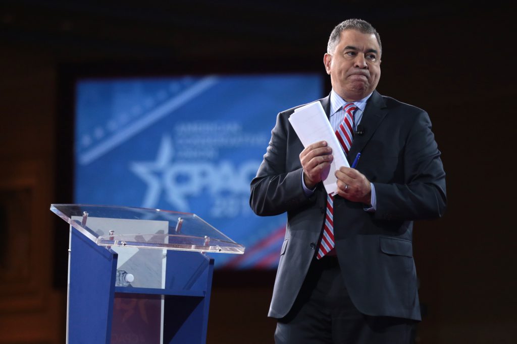 David Bossie speaking at the 2017 Conservative Political Action Conference (CPAC) in National Harbor, Maryland. Photo by Gage Skidmore from Peoria, AZ, United States of America [CC BY-SA 2.0 (https://creativecommons.org/licenses/by-sa/2.0)]