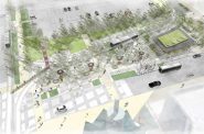 Vel R. Phillips Plaza rendering. Rendering by TKWA UrbanLab.