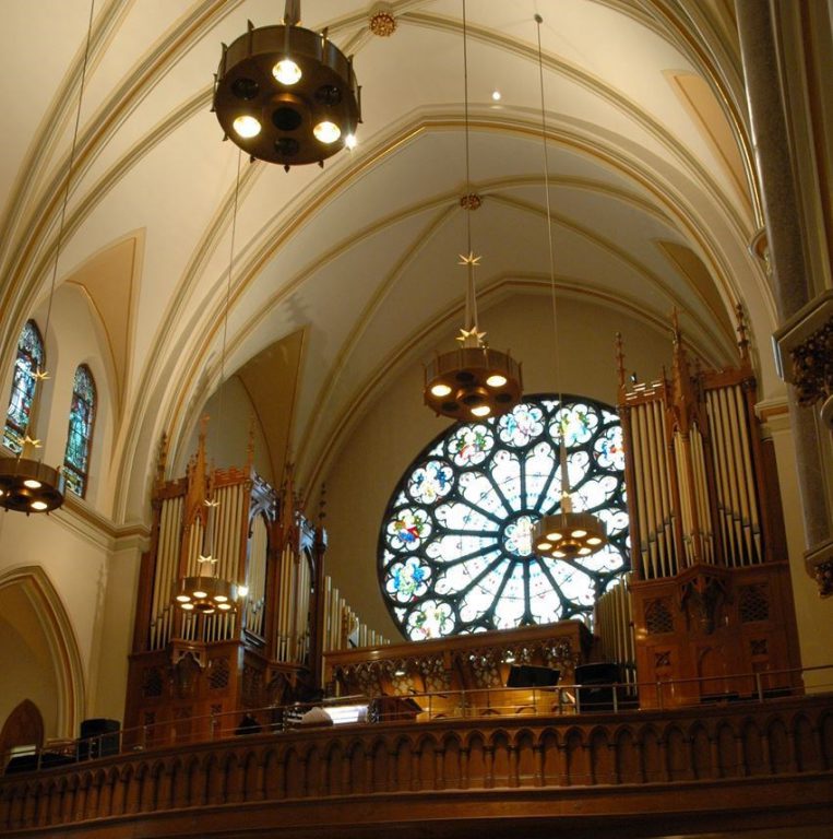 Organ - Church of the Gesu. Photo courtesy of the American Guild of Organists.