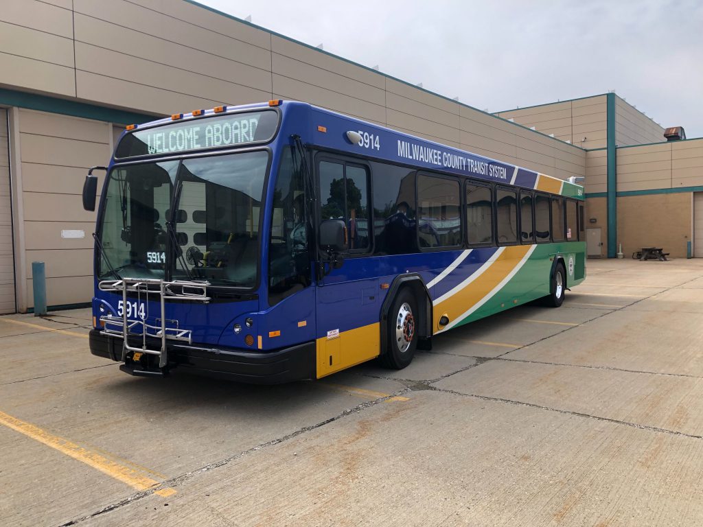 A Milwaukee County Transit System (MCTS) bus from Gillig. Photo by Jeramey Jannene.