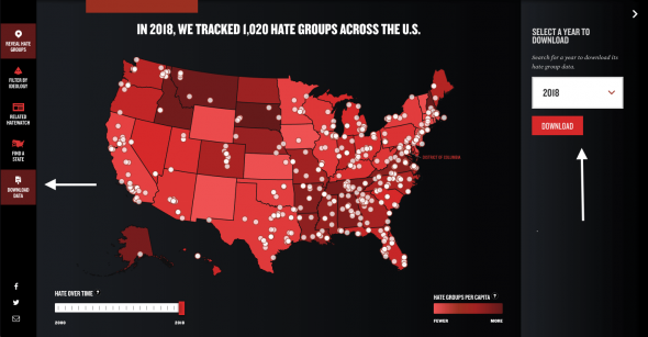 In 2018, the SPLC tracked 1,020 hate groups across the U.S.