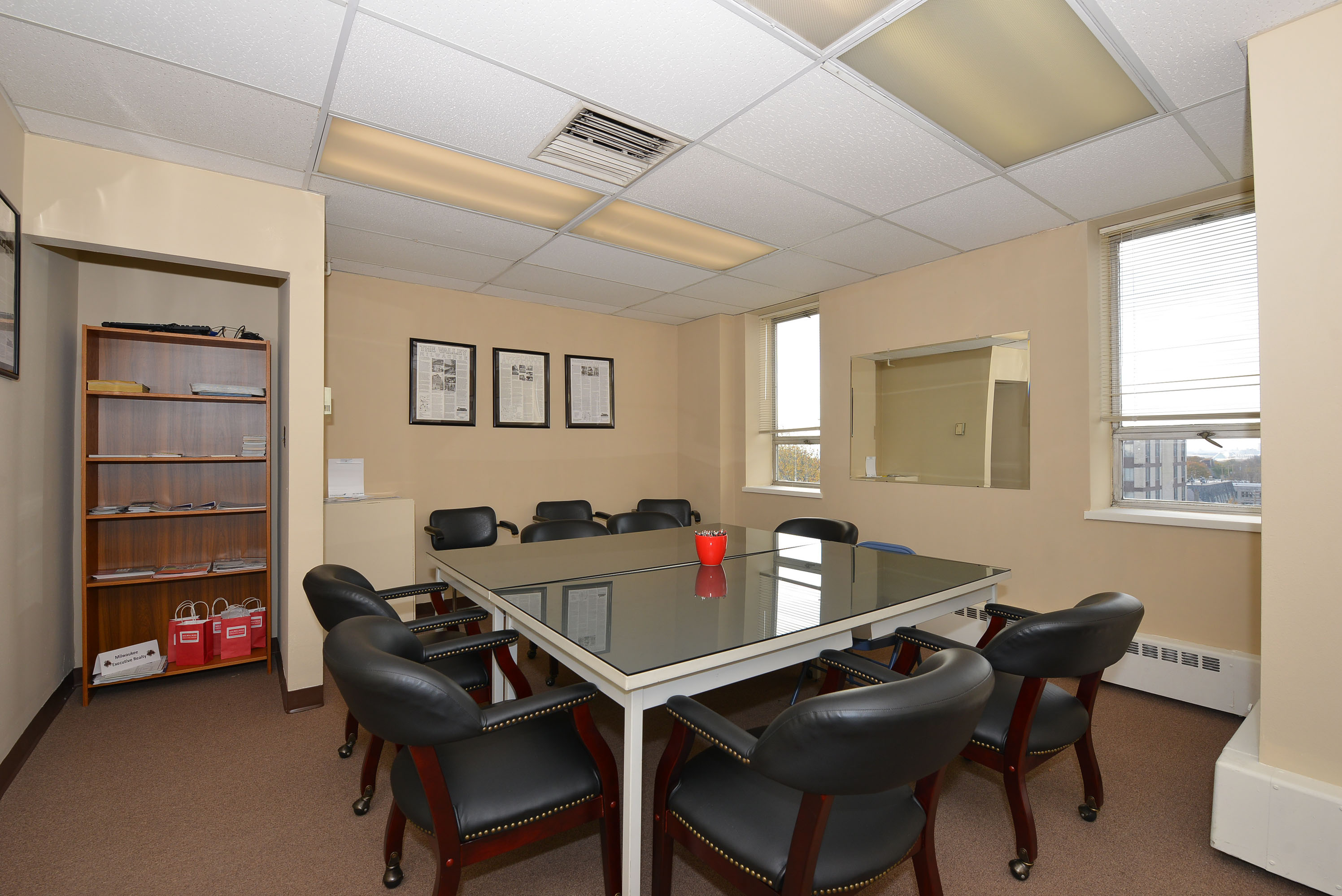 Office space in The Clock Tower Building. Photo courtesy of Carole Wehner.