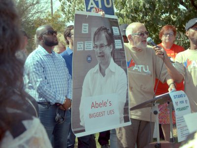 Transportation: Transit Union Stages Rally