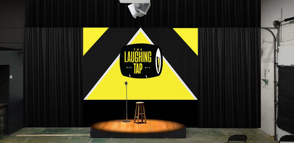 Stage area concept design by Milwaukee Comedy