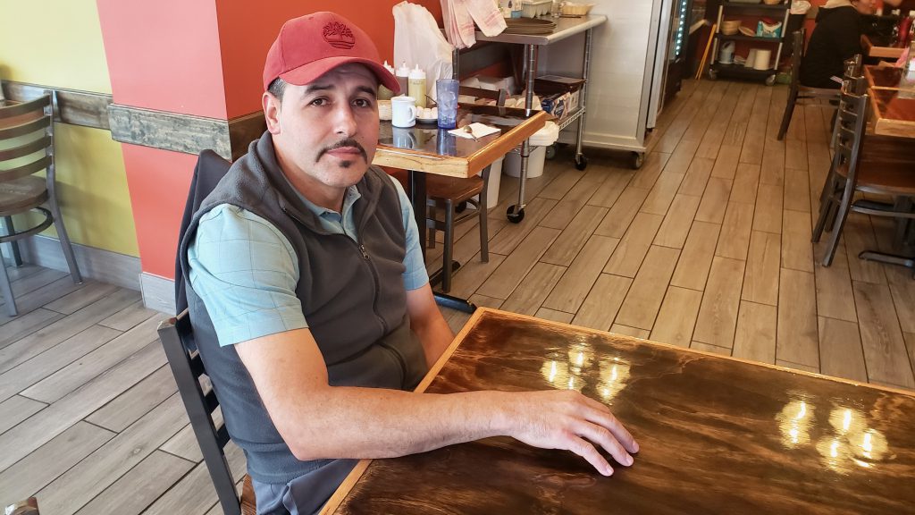 “Knowing someone would do that to someone just because of where he thinks you’re from is scary,” says Miguel Leon, owner of Taqueria La Sierrita. Photo by Edgar Mendez/NNS.