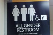 All gender restroom. Photo is in the Public Domain.