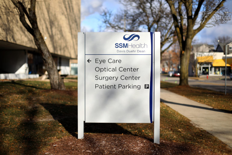 Physicians at SSM Health St. Mary’s Hospital in Madison, Wis., perform tubal ligations off site at SSM’s Davis Duehr Dean Eye Care, a nearby eye clinic, instead of at the Catholic hospital. Photo by Coburn Dukehart / Wisconsin Watch.