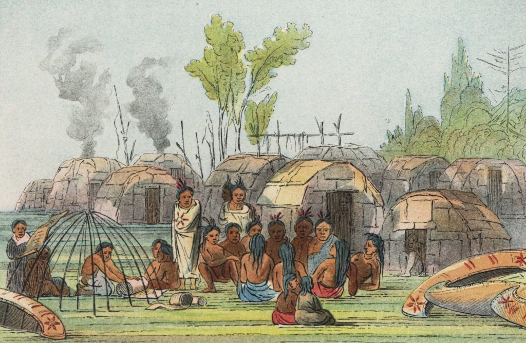Bark Lodge Village. Image is in the Public Domain.