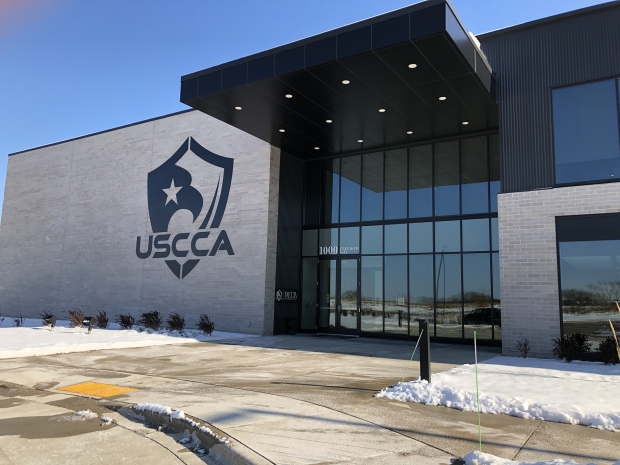 The USCCA headquarters in West Bend, Wisconsin. Photo by Corrinne Hess/WPR.