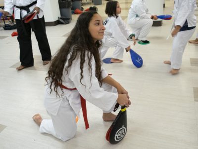 City Youths Learning Taekwondo