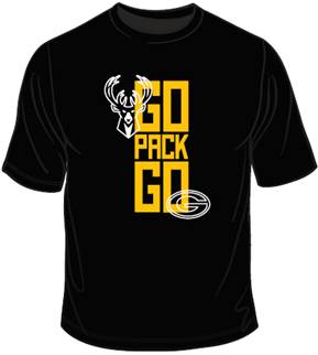 Packers, Bucks introduce t-shirt ahead of Green Bay's playoff game