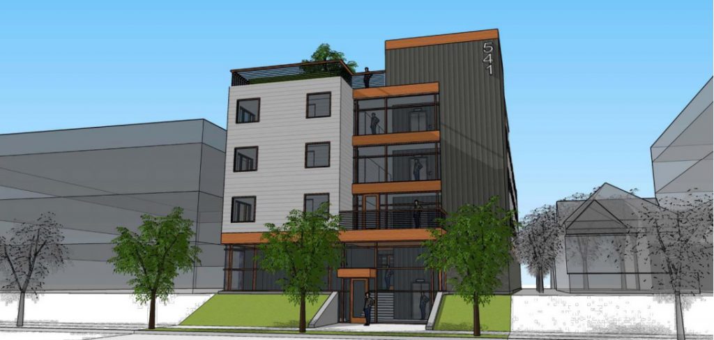 541 N. 20th St. Rendering from City of Milwaukee documents/Herro Company.