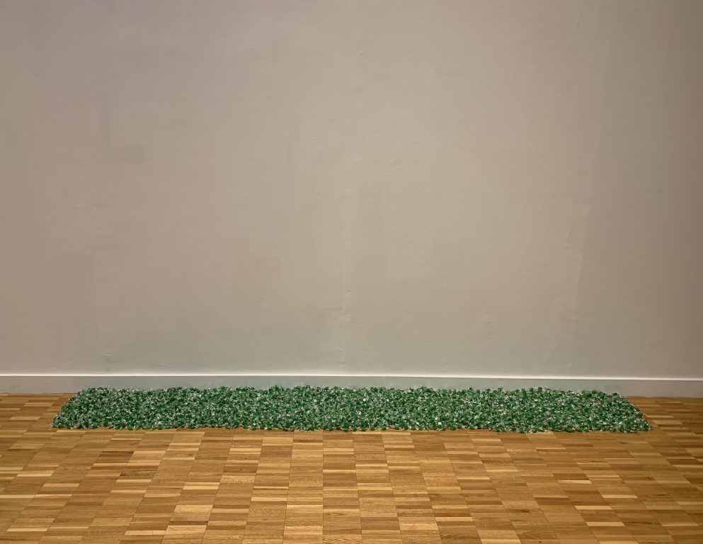 Felix Gonzalez-Torres - "Untitled (LA)", 1991. Green candies in clear wrappers, endless supply. Photo by Rafael Francisco Salas.