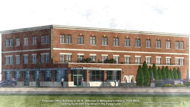 100 N. Jefferson St. Rendering by Renner Architects.