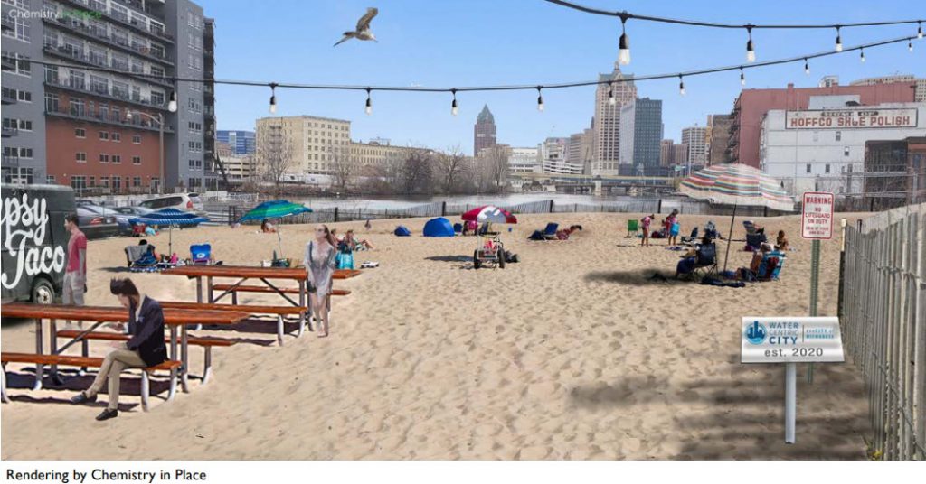 Water Street Beach. Rendering by Chemistry in Place.