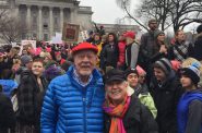 "My wife Nancy and I were happy to participate in the Madison women's march on Saturday. It was uplifting to march alongside so many people who are committed to protecting the rights of people who are being threatened by this administration. We must continue to stand strong and stand together as we move forward fighting against discrimination." From Sen. Fred Risser, Jan. 2017 official Facebook page.
