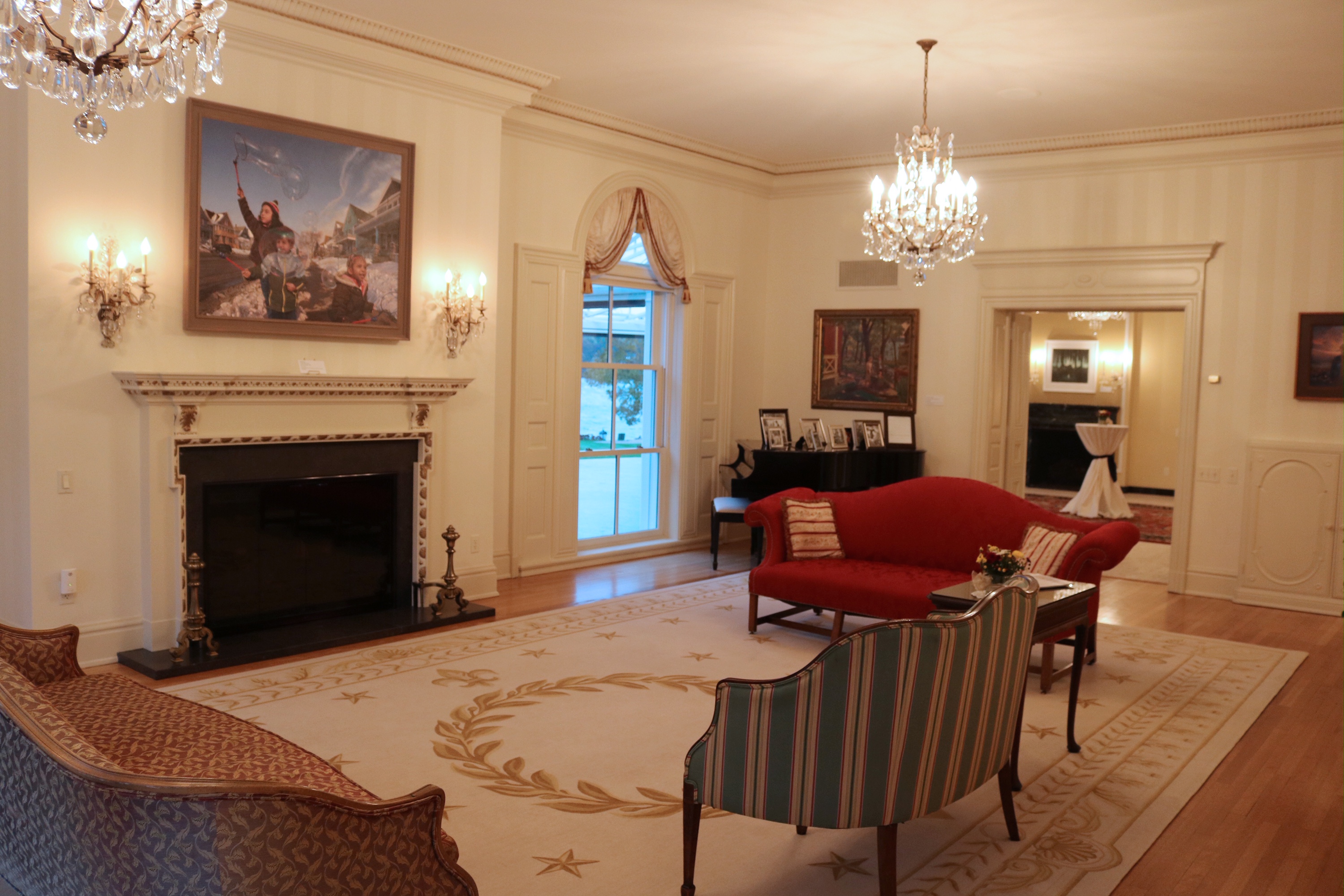 “Wishes in the Wind” by David Lenz is displayed in the Executive Residence. Photo courtesy of MOWA.