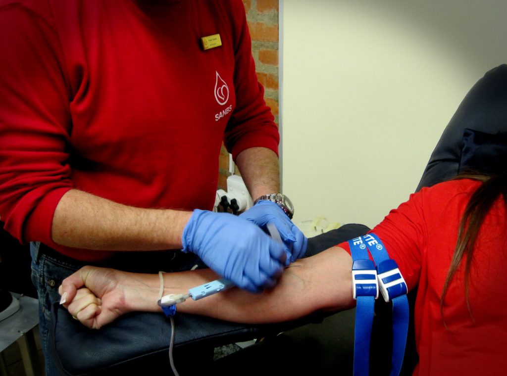 Donating blood. (Creative Commons Zero License for Public Domain).