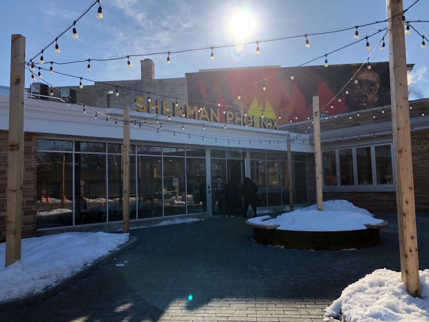 Sherman Phoenix, a business incubator on Milwaukee’s north side, seen in this file photo taken February 18, 2020. Photo by Corrinne Hess/WPR.