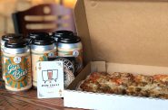 Beer, pizza, cards. Photo courtesy of MobCraft Beer.