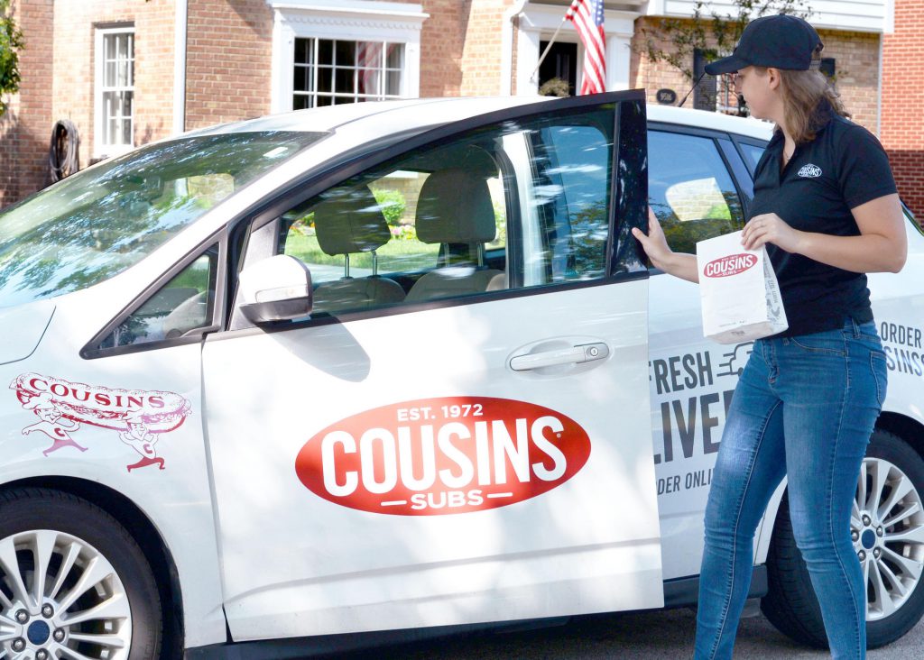 Cousins Subs delivers. Photo courtesy of Cousin Subs.