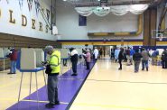 Voters at Washington High School. Photo by Jeramey Jannene.