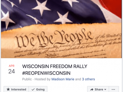 Reopen Wisconsin Rally Planned