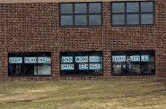 Notes of encouragement from teachers to students at Little Chute Elementary School. This photo is from March 31, 2020. Photo by Ellen Clark/WPR.