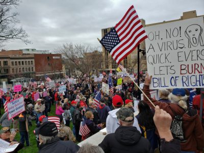 More Than A Thousand Safer-At-Home Protesters Converge On Capitol