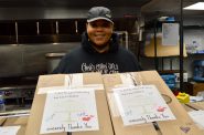 Each box contains three types of cookies and messages of positivity. Photo by Ana Martinez-Ortiz/NNS.