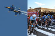The Blue Angels and racers in the Tour of America's Dairyland. Photos by Jack Fenimore.