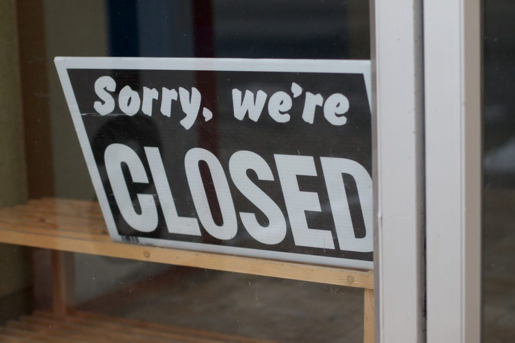 Closed. Photo by Alan Levine. (CC BY 2.0). https://creativecommons.org/licenses/by/2.0/