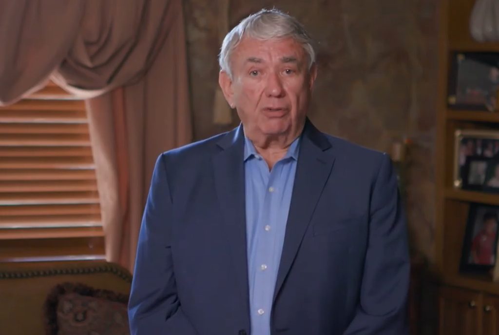Former Wisconsin Gov. Tommy Thompson urges state residents to not put off getting necessary medical care during the COVID-19 pandemic, in a Wisconsin Hospital Association public service announcement released on Wednesday, May 27. Screenshot by Dave Reid.