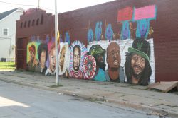 From left to right, Vaun Mayes, Markasa Tucker, Tommy Franecki, Elle Halo, Jeremiah Thomas, Khalil Coleman, Sam Alford and Frank Nitty. Photo by Jeramey Jannene.