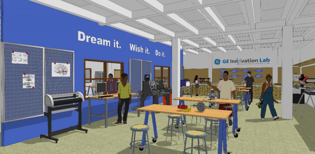 Innovation lab rendering. Rendering from MPS.