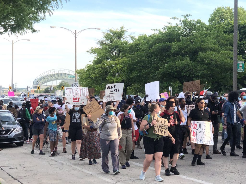 June 6th, 2020 George Floyd protest march. Photo by Jeramey Jannene.