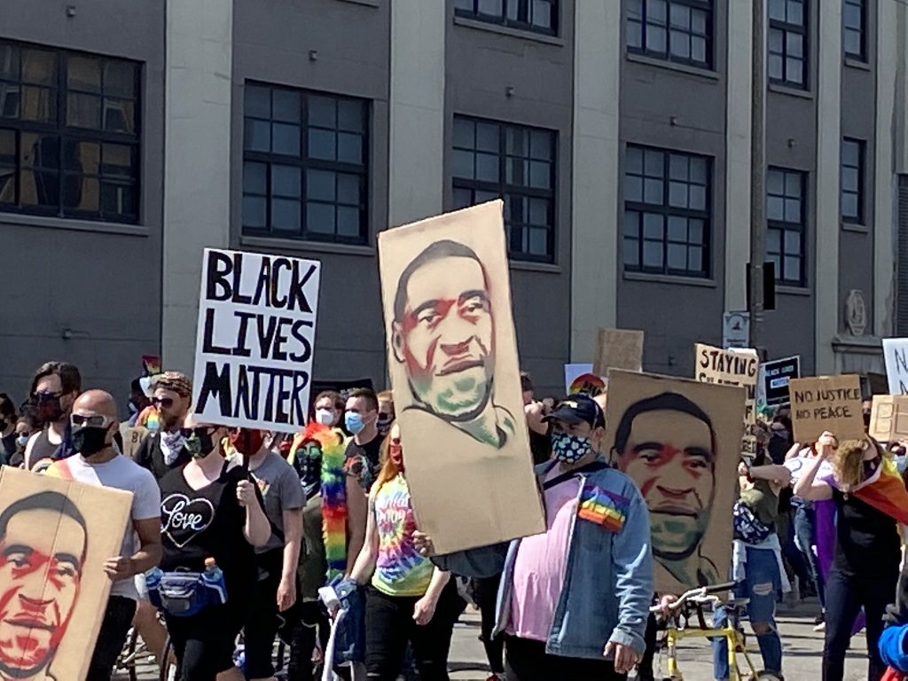 LGBTQ Pride and Black Lives Matter march. Photo taken June 8th, 2020 by Graham Kilmer.