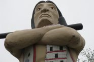 File photo of the statue of the Hiawatha Statue located in Riverside Park in La Crosse. Joe Passe via Flickr (CC-BY-SA) https://www.flickr.com/photos/98623843@N05/40428919705/in/photolist-pbU4R6-pt6Gm6-pbTe7L-pbTf5N-pt6HNz-pbThBb-prkQ9j-pt6DYR-pbU1MF-pto1Xg-pbTBmJ-pbTeUY-ptnVqK-pbTfyo-pbTxr9-prkQRb-ptmioJ-pbSHWk-pbTWhD-eSTfXn-eSTc9F-eSTfoe-eT5Dj1-eT5EJA-eT5E5W-eT5Dvs-eT5Bds-eT5D8A-eT5B1o-eSTb66-eT5BZy-eT5CYo-eSTbSD-eSTe1F-eT5CB7-eT5BAw-eT5CMy-eSTd3v-eT5zZ9-eSTdqV-eSTdQp-eSTaRD-eT5AQ7-eT5yYf-fd4L1D-4VXGWh-24AyM3e-24AyMiK-5tmXuk-35kwat https://creativecommons.org/licenses/by-sa/2.0/