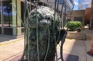 "Jim’s Head with Branches" by Jim Dine outside 875 E. Wisconsin Ave. Photo by Jeramey Jannene.