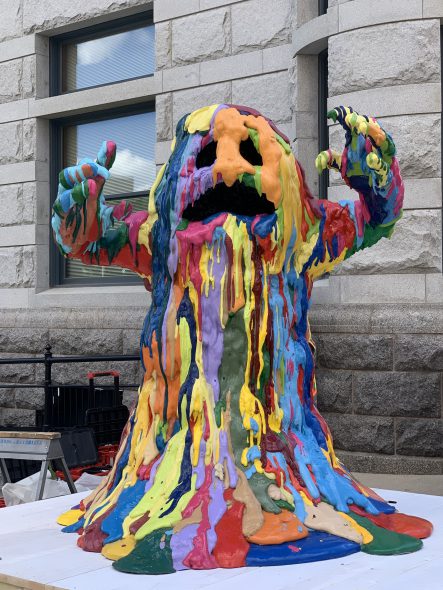 Tony Tasset: Blob Monster. Photo courtesy of Sculpture Milwaukee.
